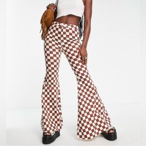 Free People - We the Free - Just Float On flaired checkered pants
